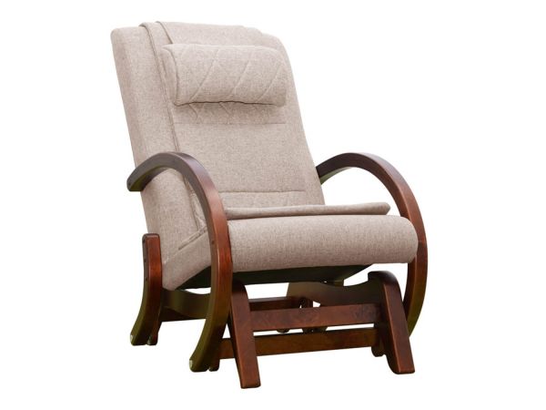 Massage rocking chair with pouffe EGO TWIST Plus EG2004 TCFP Beige (TONY12)